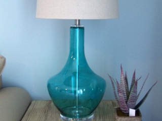 Blue Glass Lamp | Home Accessories