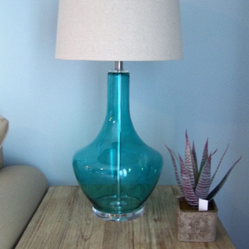 Blue Glass Lamp | Home Accessories